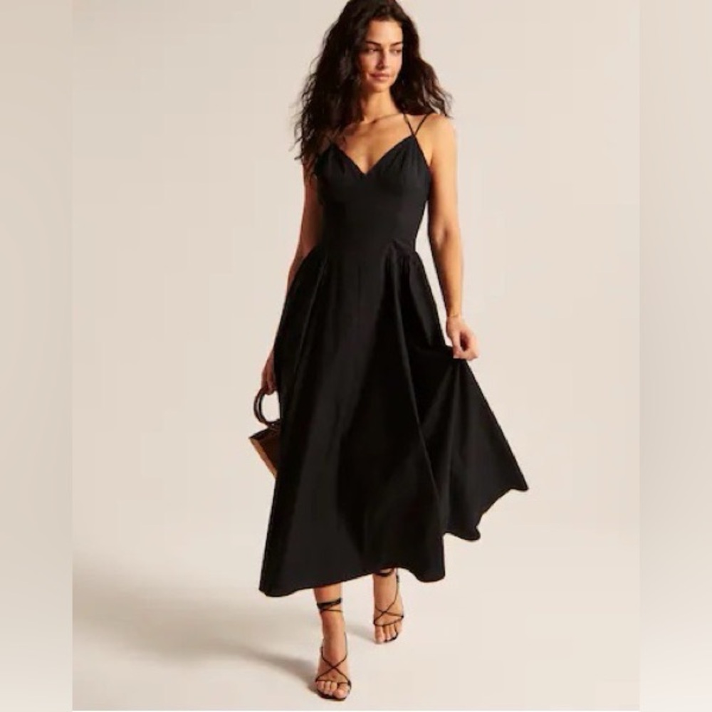 Abercrombie & Fitch Strappy Plunge Corset Dress